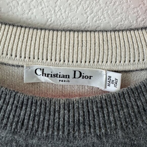 J'Adior 8' Boxy Sweater Gray Cashmere - Picture 2 of 3